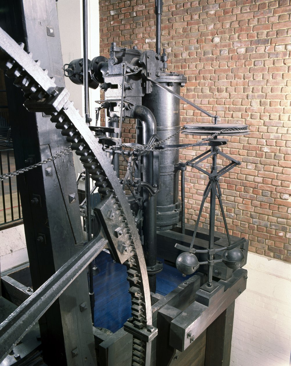 Boulton og Watts roterende motor, 1788 (metal) af English School