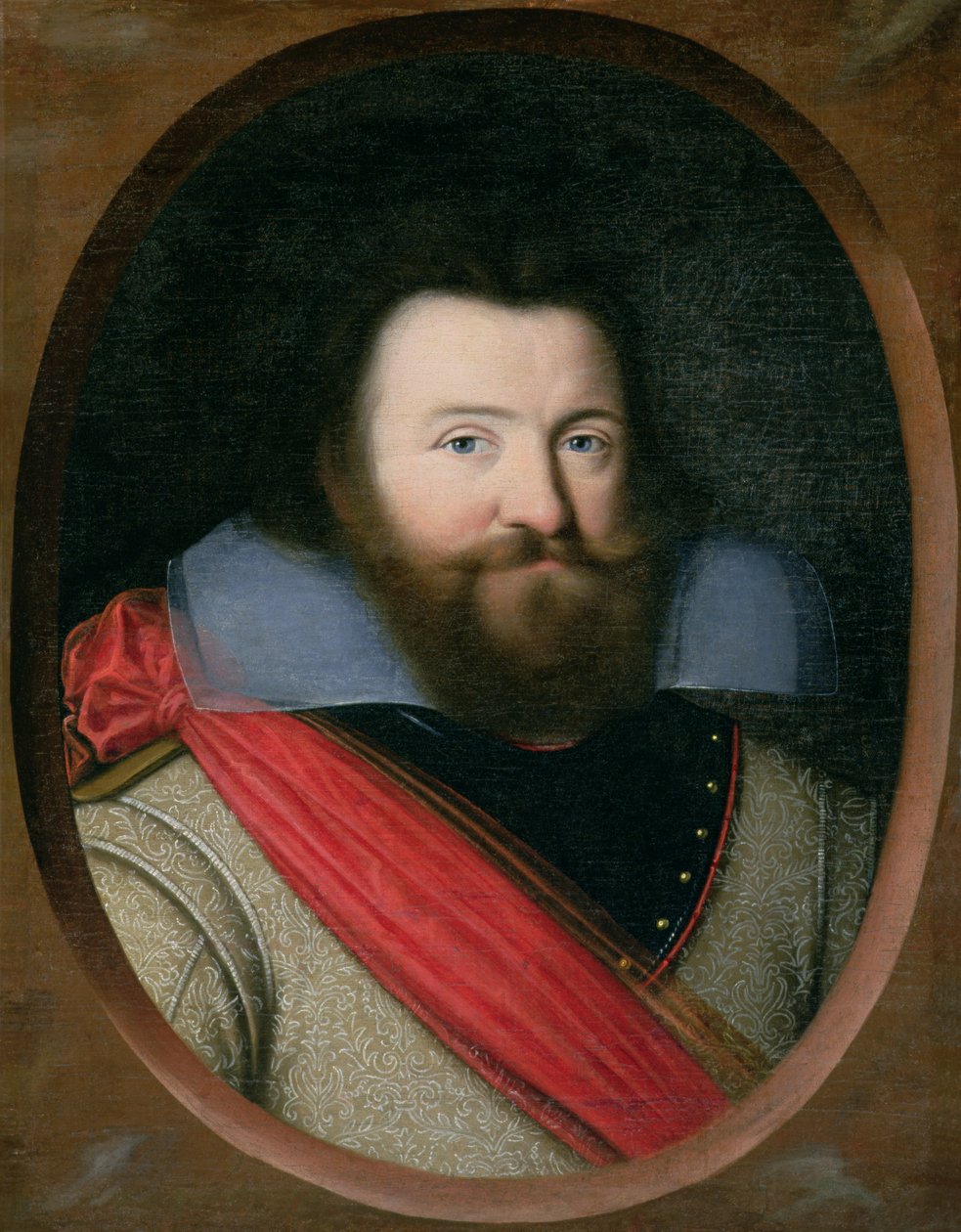 Kaptajn John Smith (1580-1631), 1. guvernør i Virginia, ca. 1616 af English School