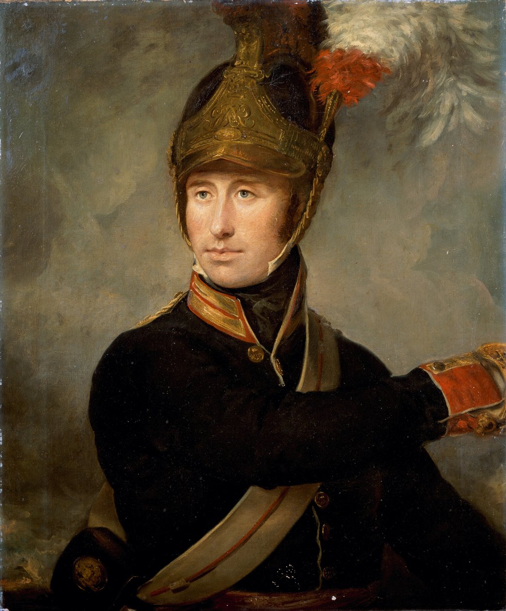 Kaptajn William Tyrwhitt Drake, Royal Horse Guards, ca. 1815 af English School