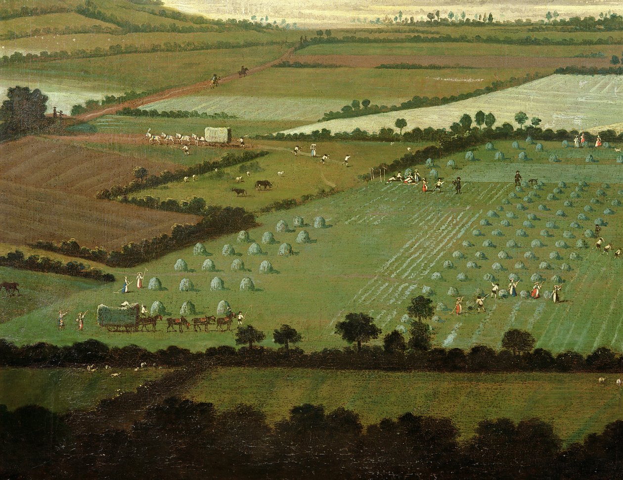 Country Round Dixton Manor, ca. 1725 (detaljer fra 18102) af English School