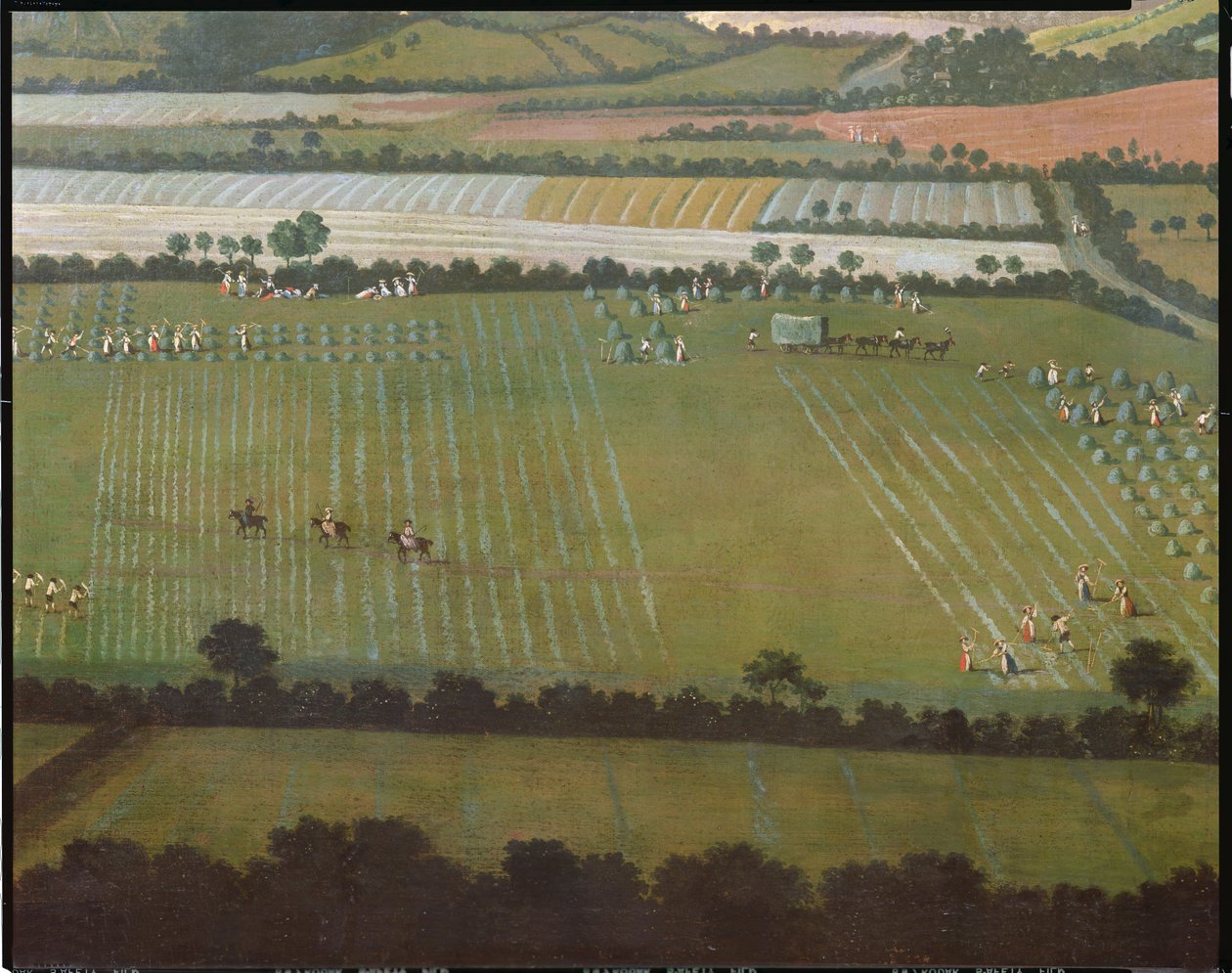Country Round Dixton Manor, ca. 1725 (detaljer fra 18102) af English School