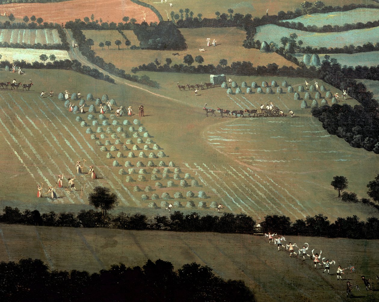 Country Round Dixton Manor, ca. 1725 (detaljer fra 18102) af English School