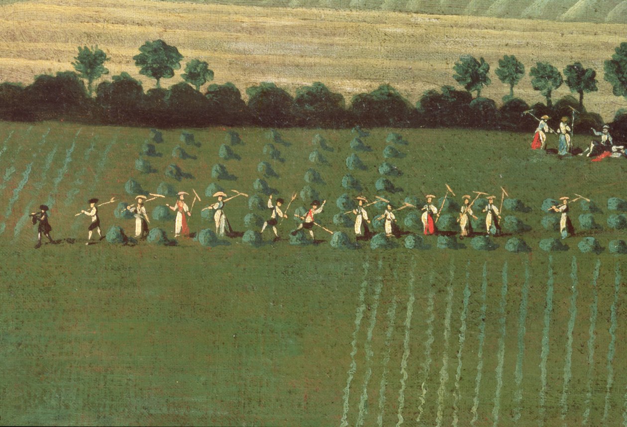 Country Round Dixton Manor, ca. 1725 (detaljer fra 18102) af English School