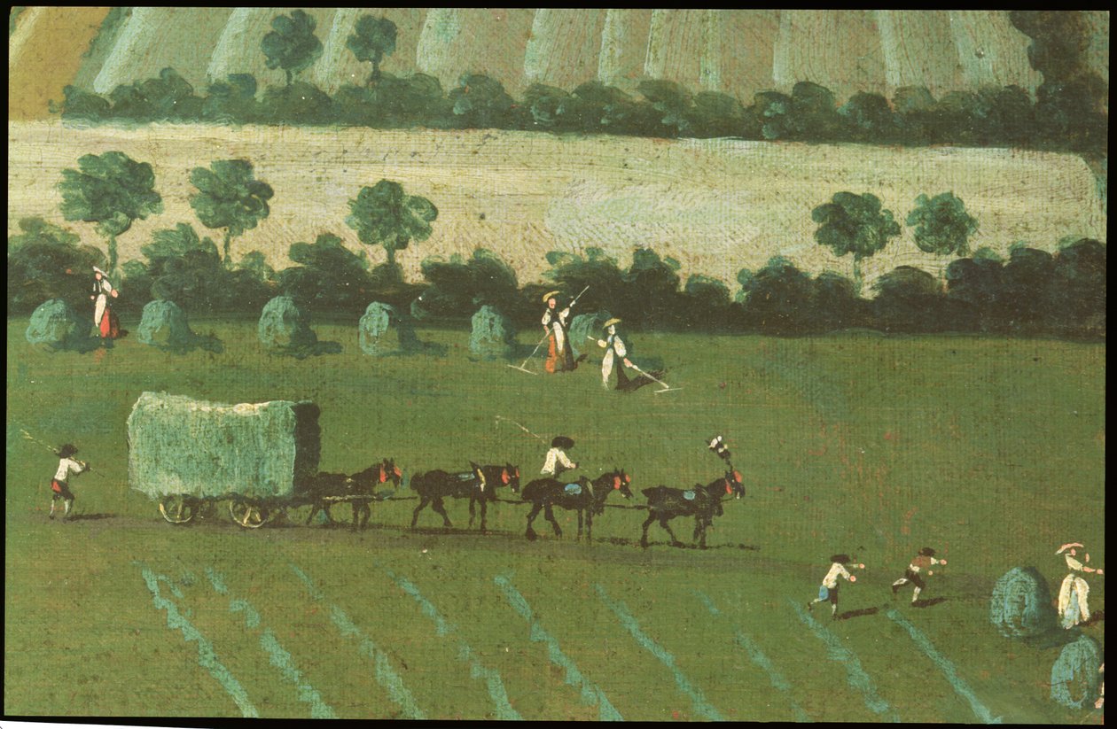 Country Round Dixton Manor, ca. 1725 (detaljer fra 18102) af English School