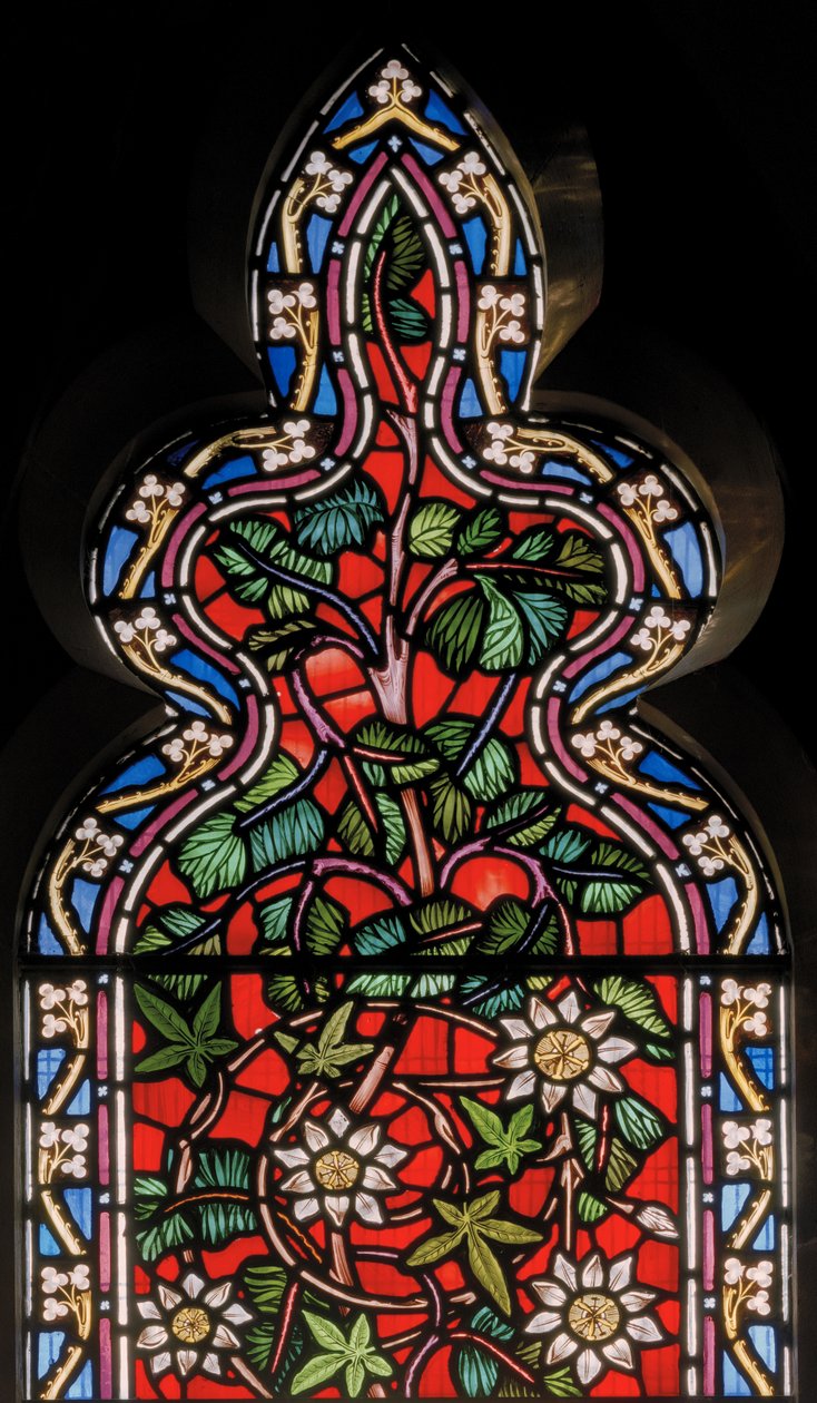 Blomstervindue med dadelpalme, 1864 af English School