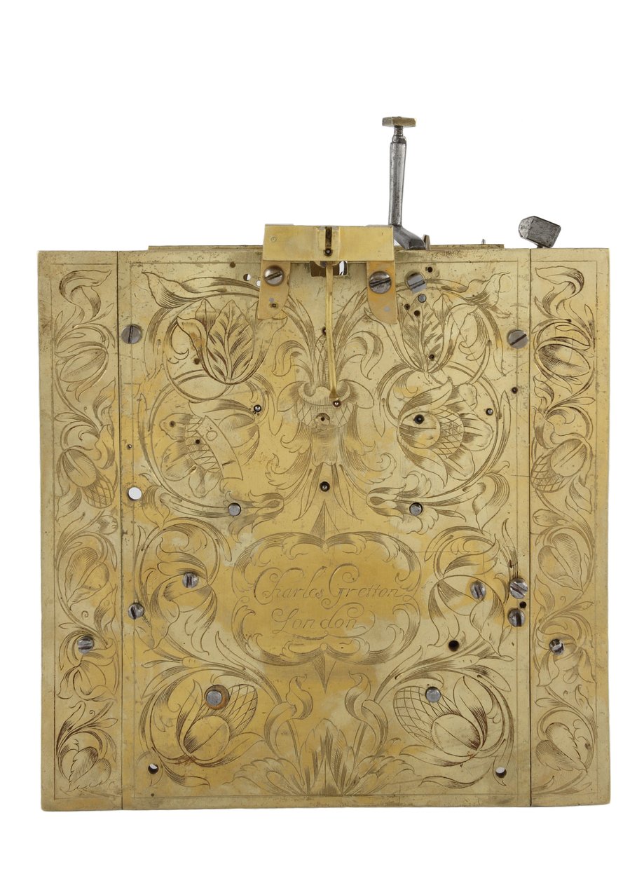 Gretton bagplade, ca. 1680 (metal) af English School