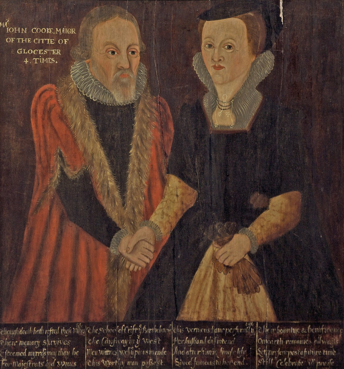 John og Joan Cooke, ca. 1605 af English School