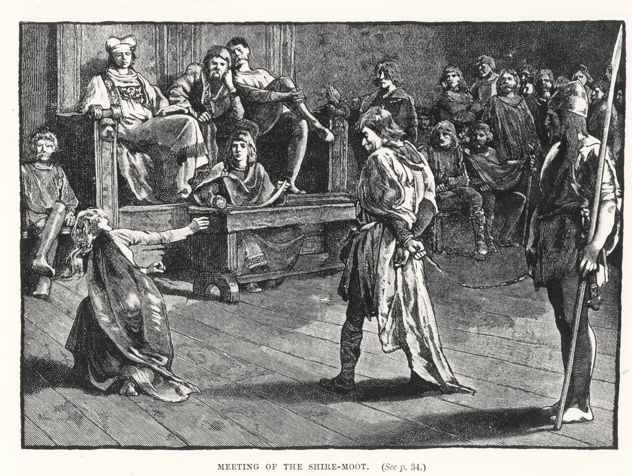 Møde i Shire-Moot, c.835 af English School