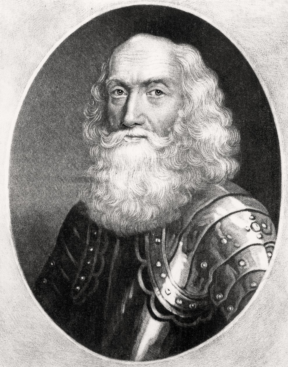 Portræt af general Thomas Dalyell (ca. 1599-1685) indgraveret af Richard Earlom (1743-1822) og Charles Turner (ca. 1773-1857) fra Illustrious Characters in British History (mezzotint) af English School