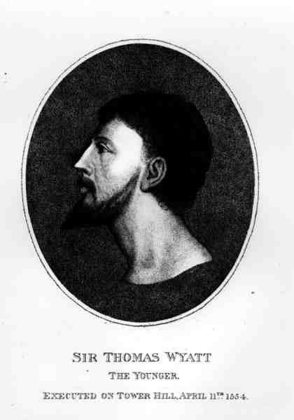 Portræt af Sir Thomas Wyatt den Yngre (ca. 1521-54) af English School