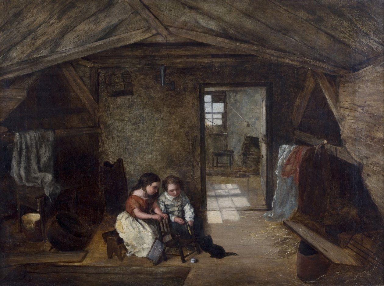Reverend John Wesleys Study, Orphan House, Newcastle, 1856 af English School