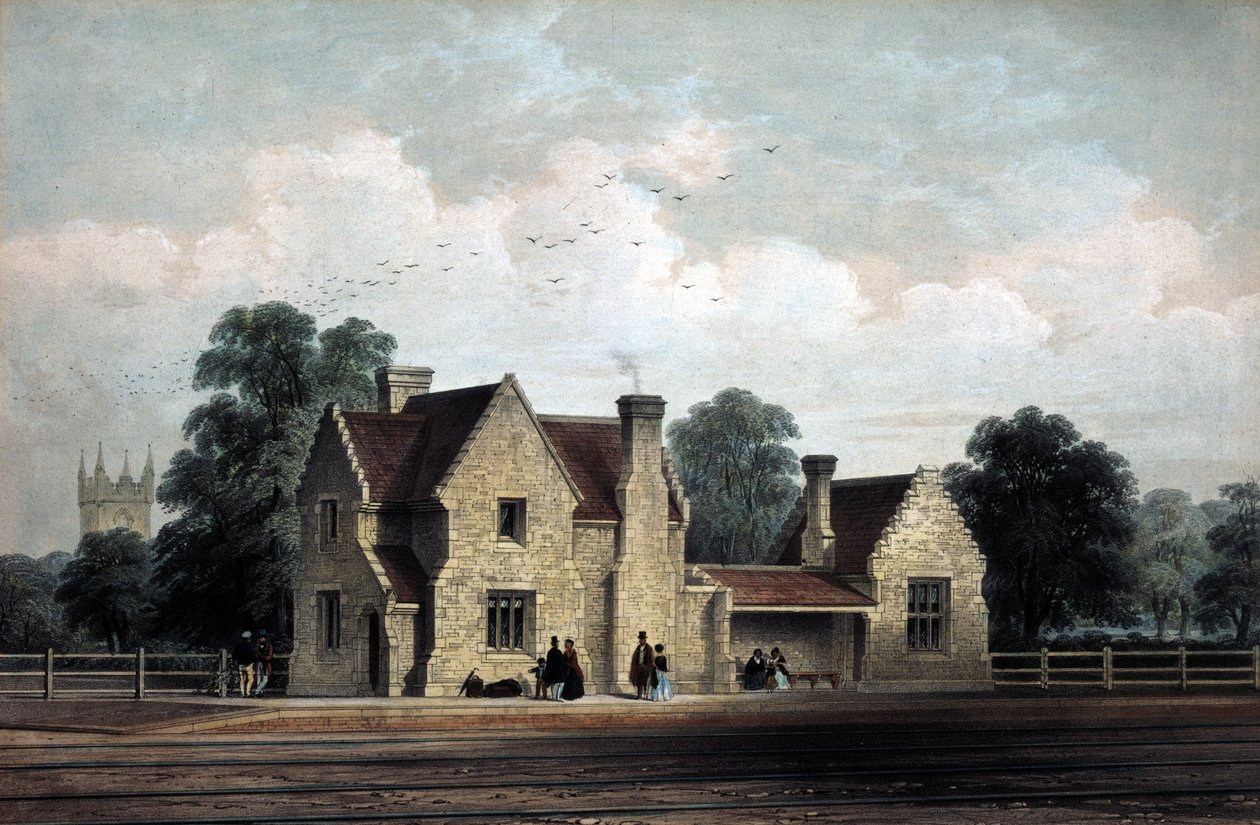 Shoreditch Great Eastern Metropolitan Station, 1864 af English School
