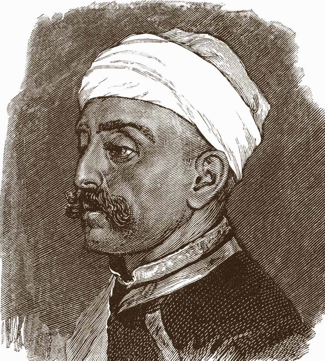 Sir Mir Turab Ali Khan, fra The Magazine of Art, udgivet 1878 af English School