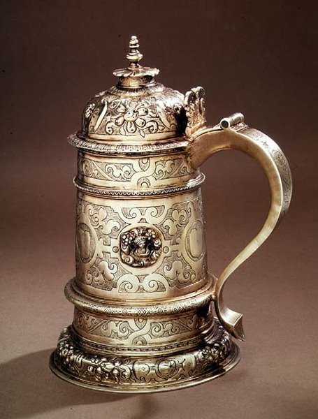 Kande, I.R. med en firkløver under et skjold, 1602 (sølv) af English School