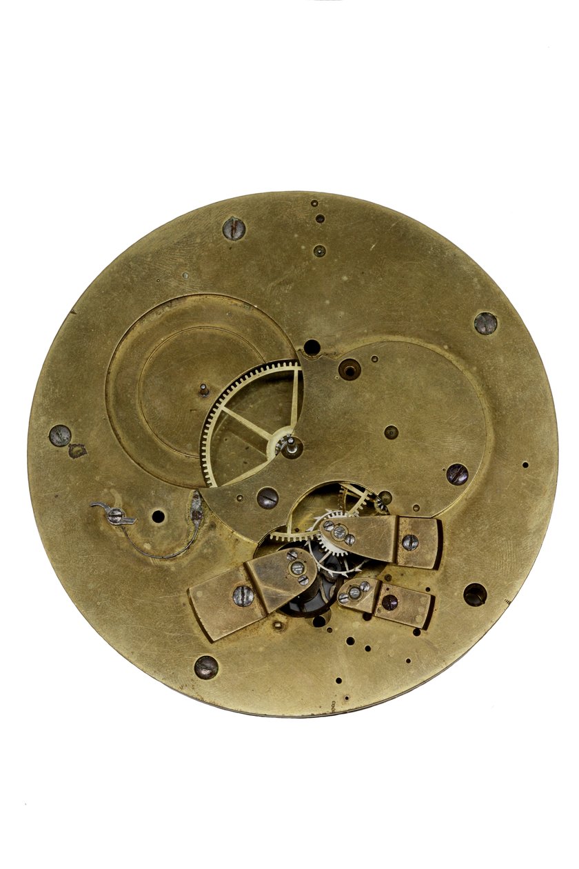 Cumming-bevægelsens frontplade, ca. 1767 (metal) af English School