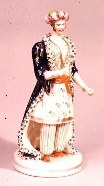 Teaterfigur af John Lloyd fra Shelton, ca.1840 (keramik) af English School