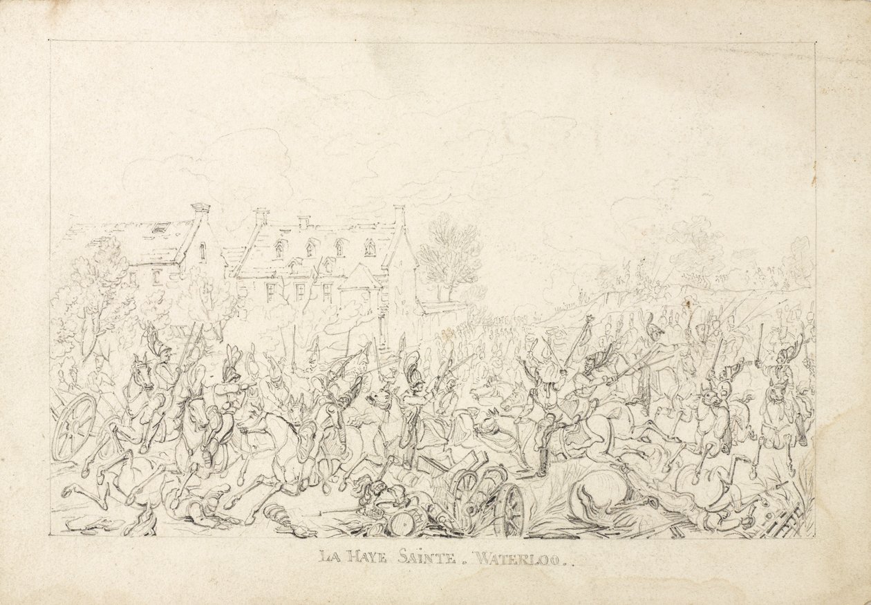 Waterloo, 1815 af English School
