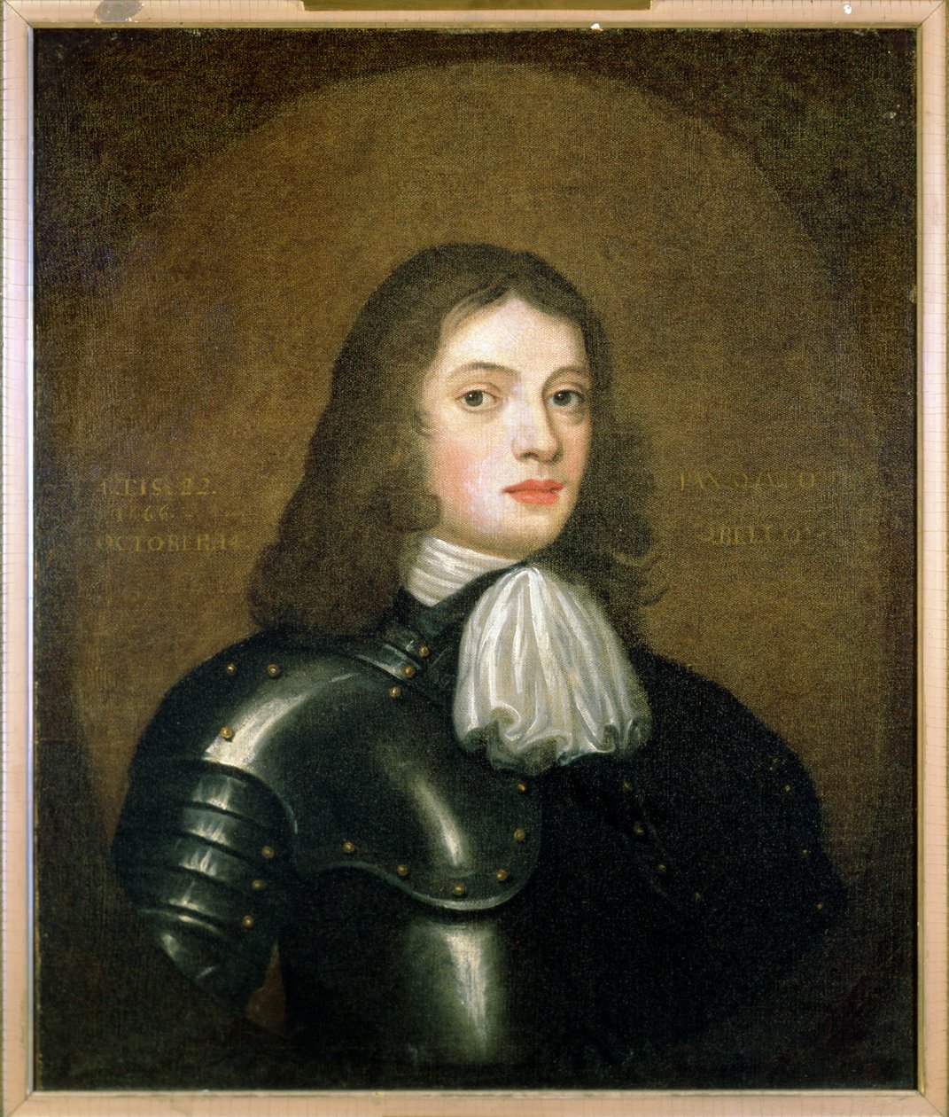 William Penn (1644-1718) i Armour, 22 år gammel, 1666 af English School