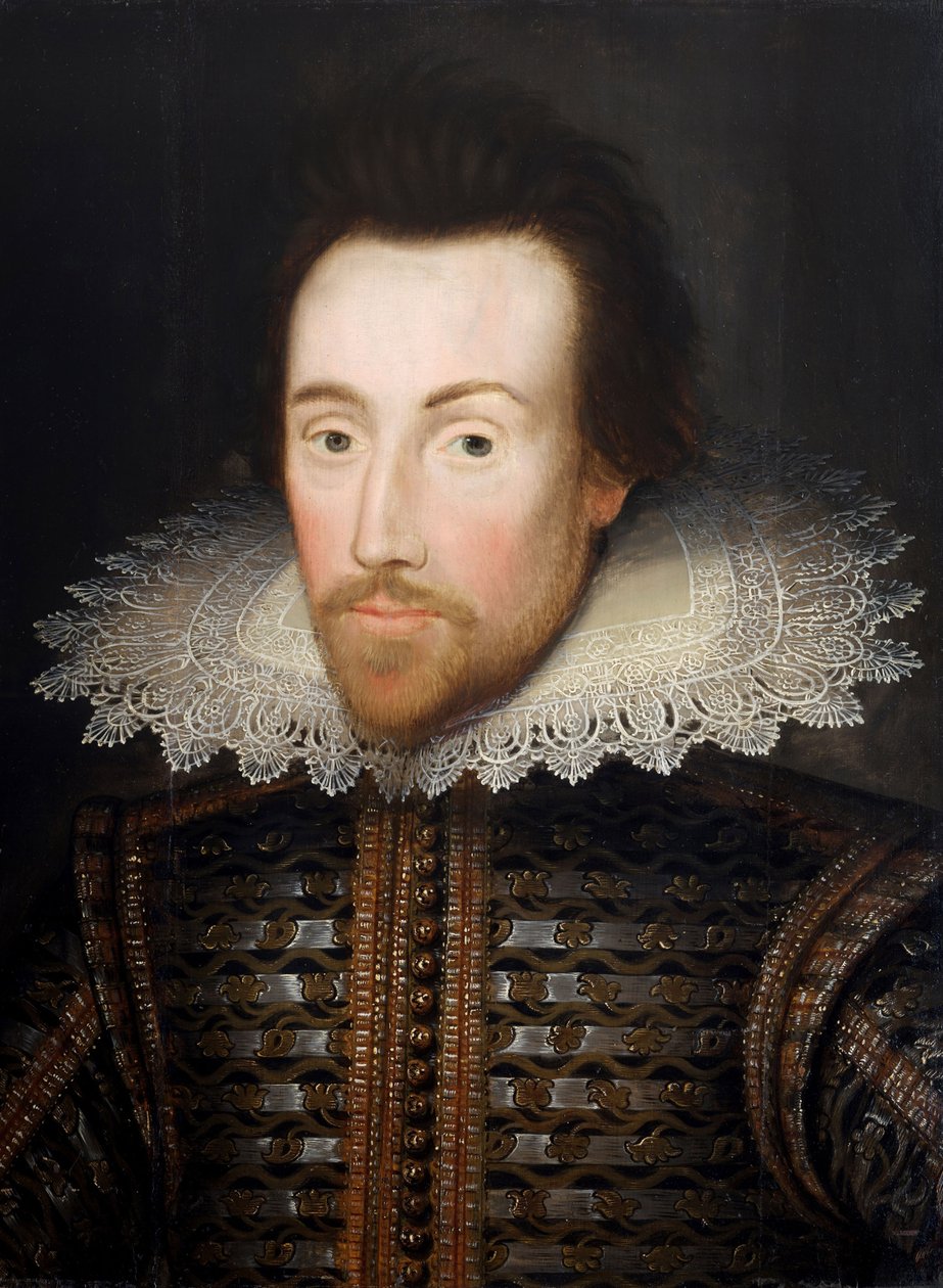 William Shakespeare, anonymt maleri efter Cobbe-portrættet, c.1610 af English School