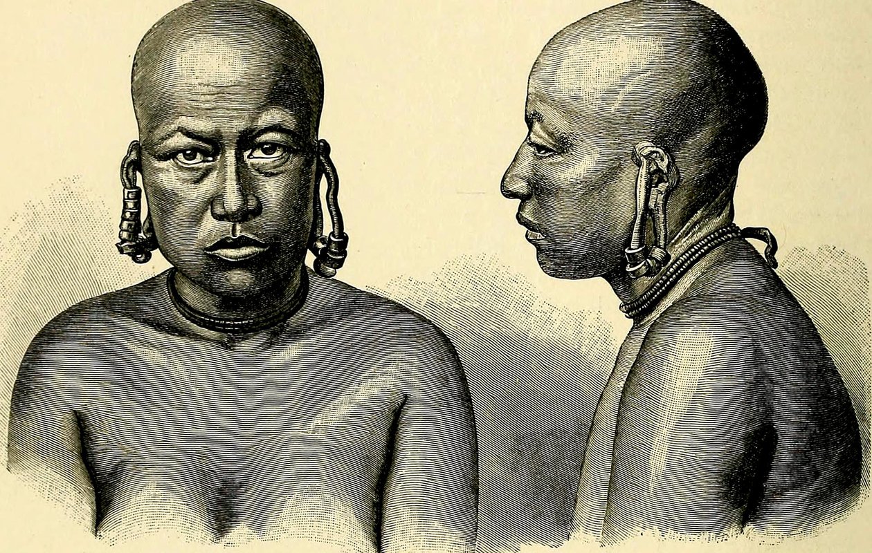 Kvinde fra Anchorites Islands, 1896 af English School