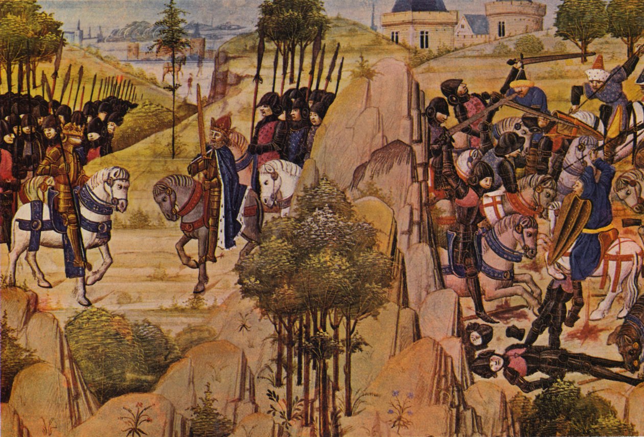 Conrad III og Louis VII mødes under korstogene af Flemish School