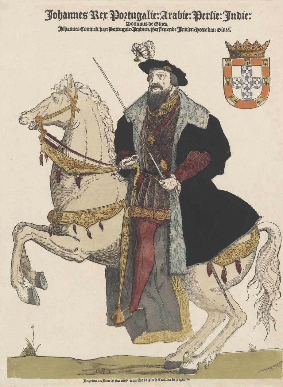 Johannes III af Portugal (1502-1557), pub. 16. århundrede af Flemish School
