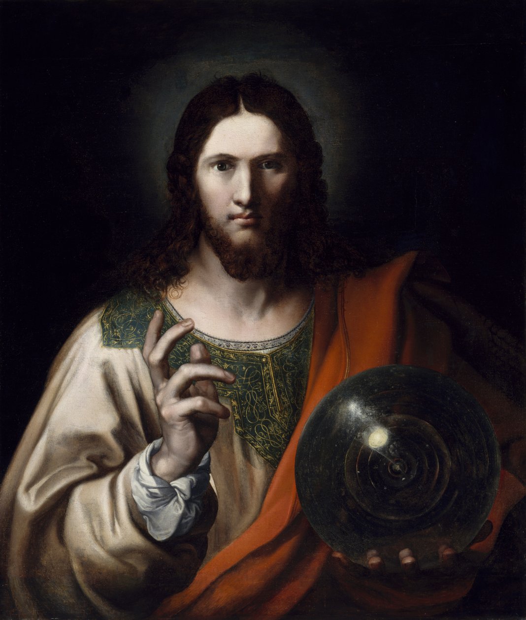 Salvator Mundi, tredje fjerdedel af 1500-tallet af Flemish School
