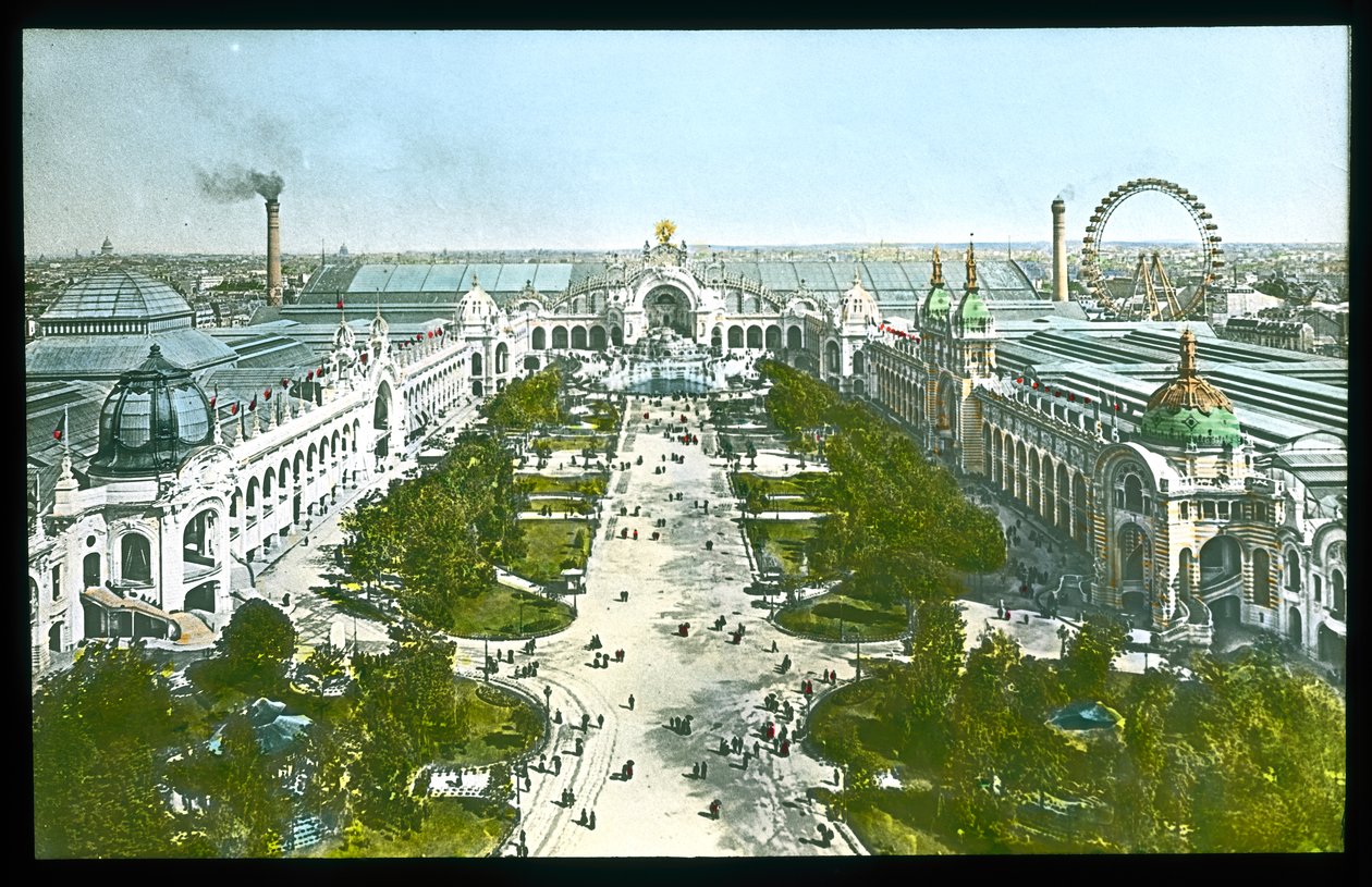 Paris Exposition Universelle: Champ de Mars, Chateau of Water and the Palace of Electricity, 1900 (lanternerutsjebane) af French Photographer