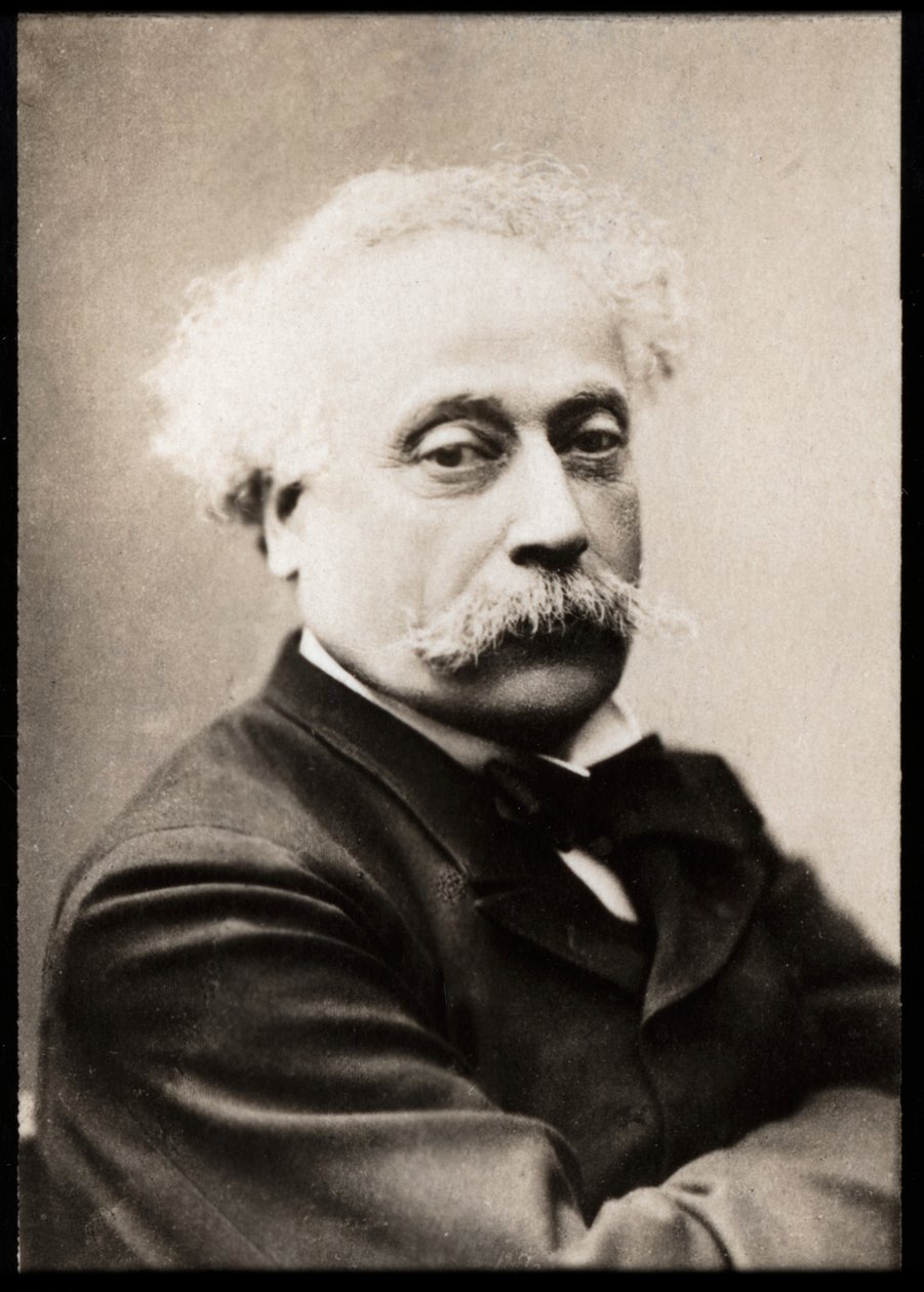 Portræt af Alexandre Dumas fils (1824-1895), fransk forfatter og dramatiker. af French Photographer