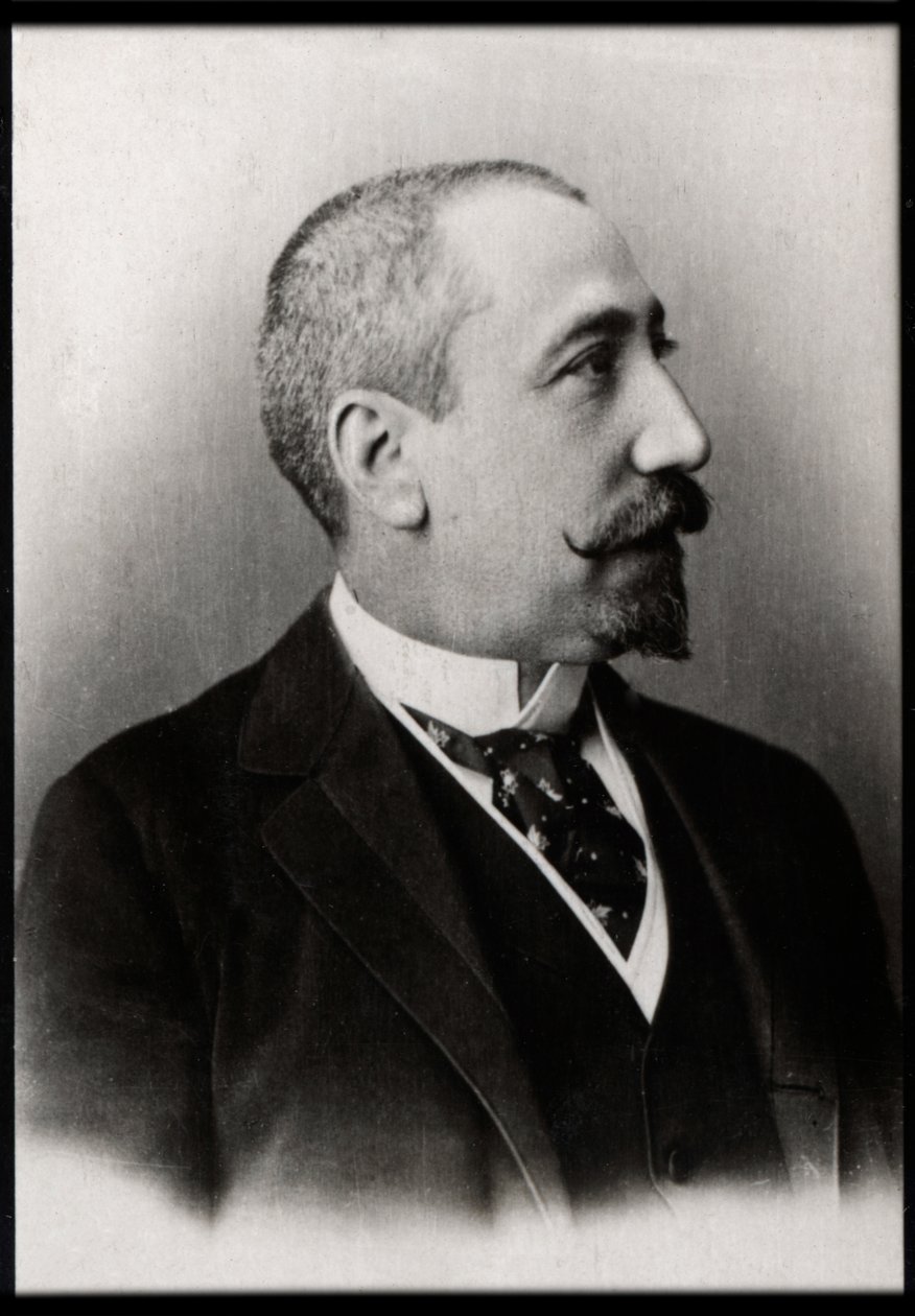 Portræt af Anatole France (1844-1924), fransk digter, journalist og romanforfatter. af French Photographer