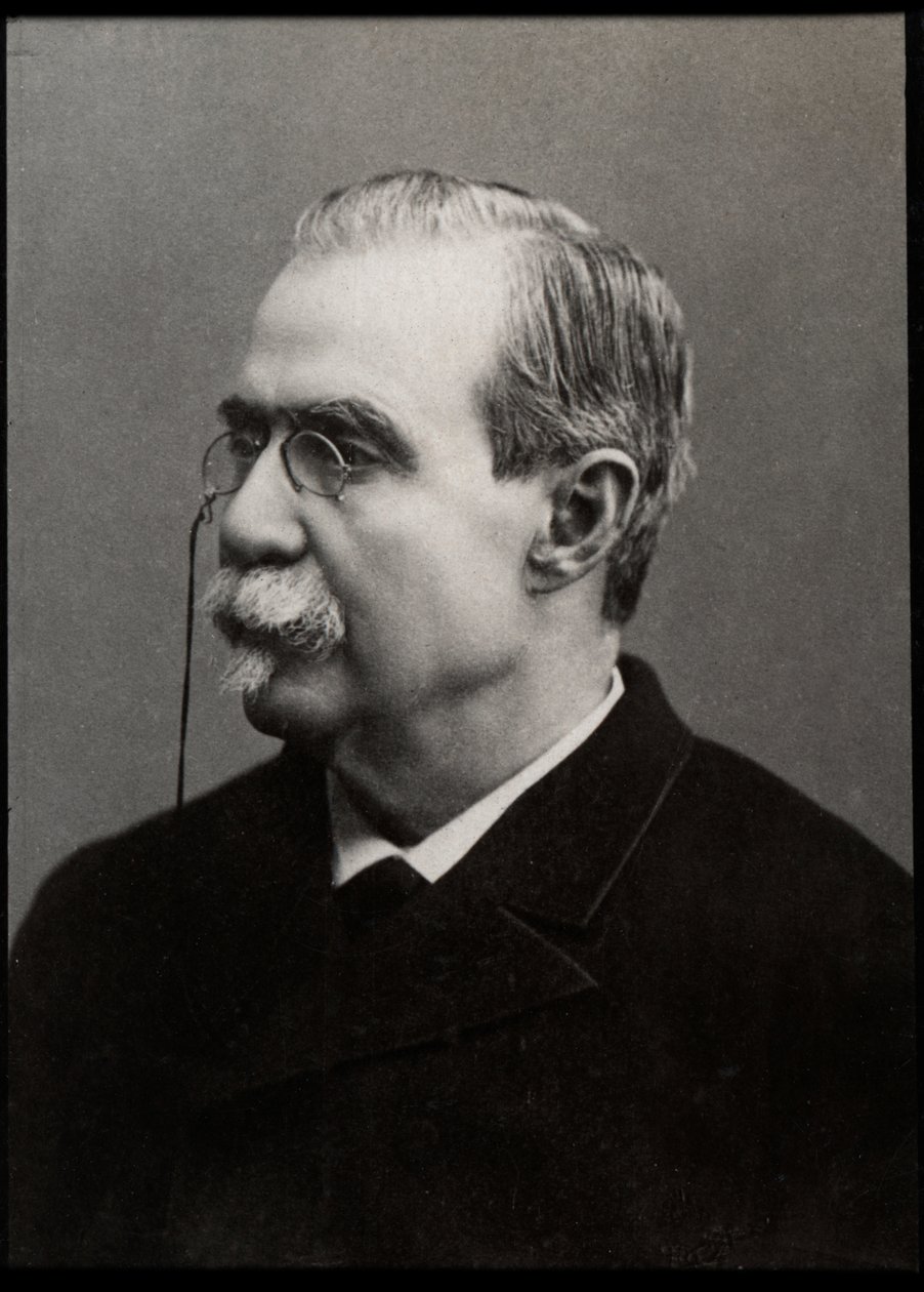 Portræt af Antonio Canovas del Castillo (1828-1897), spansk politiker og historiker. af French Photographer