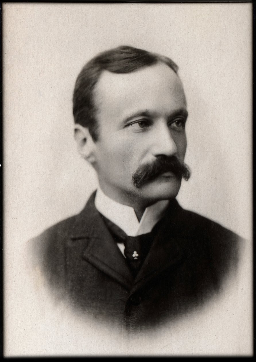 Portræt af Arrigo Boito (1842-1918), italiensk digter, journalist, romanforfatter og komponist. af French Photographer