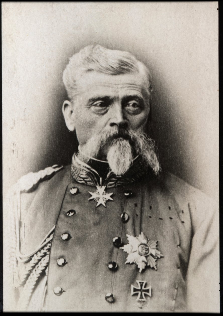 Portræt af baron Ludwig Samson Arthur Freiherr von und zu der Tann Rathsamhausen (1815-1881) af French Photographer
