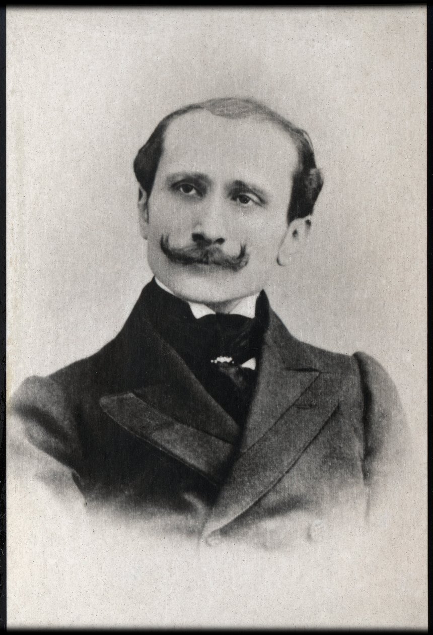 Portræt af Edmond Rostand (1868-1918), fransk digter og dramatiker. af French Photographer