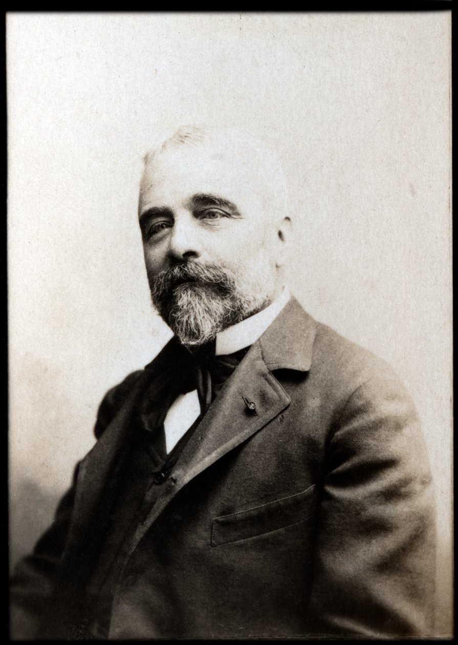 Portræt af Ernest Lauisse (1842-1922), fransk historiker. af French Photographer