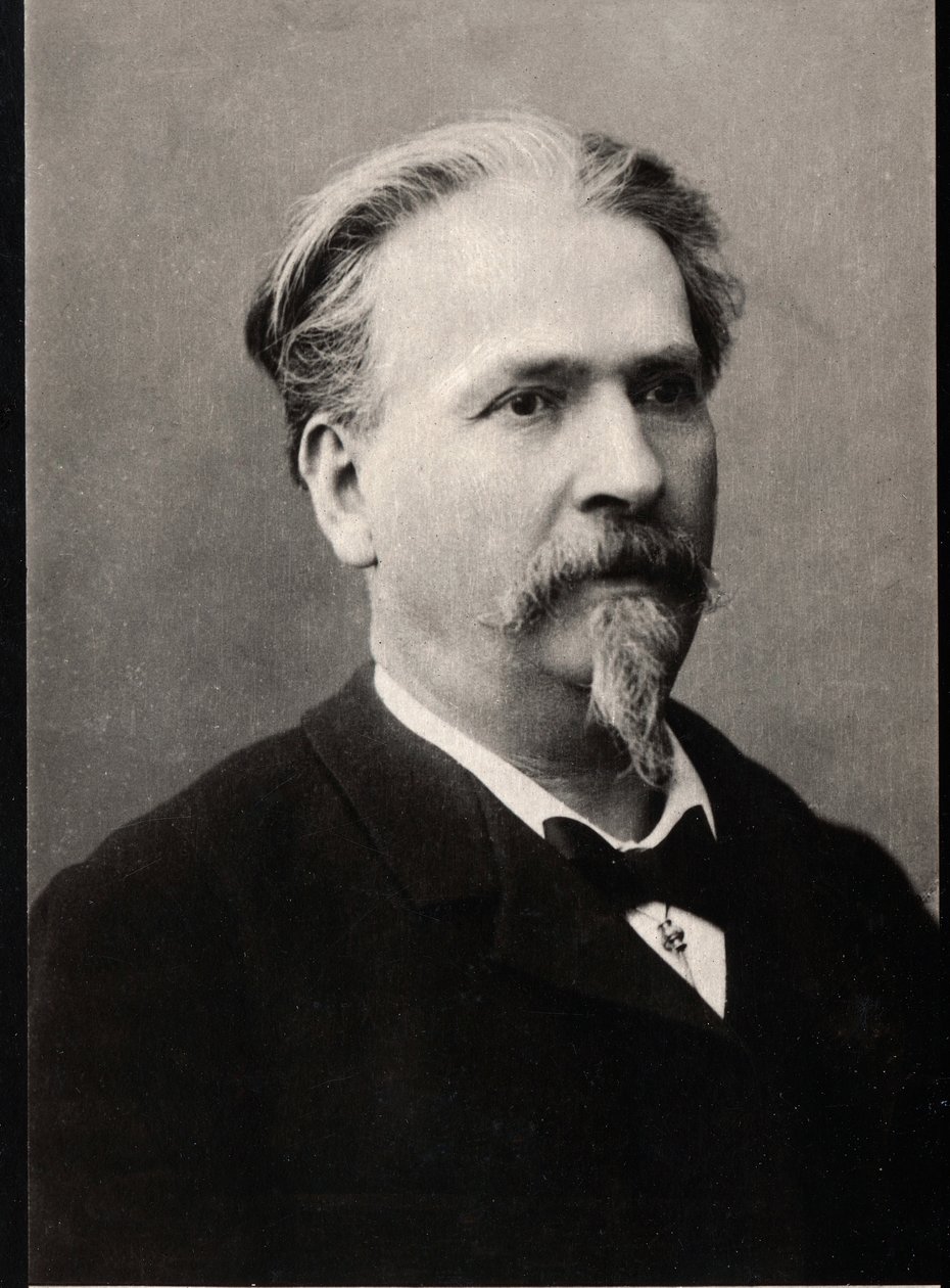 Portræt af Frederic Mistral (1830-1914), fransk forfatter og digter. af French Photographer