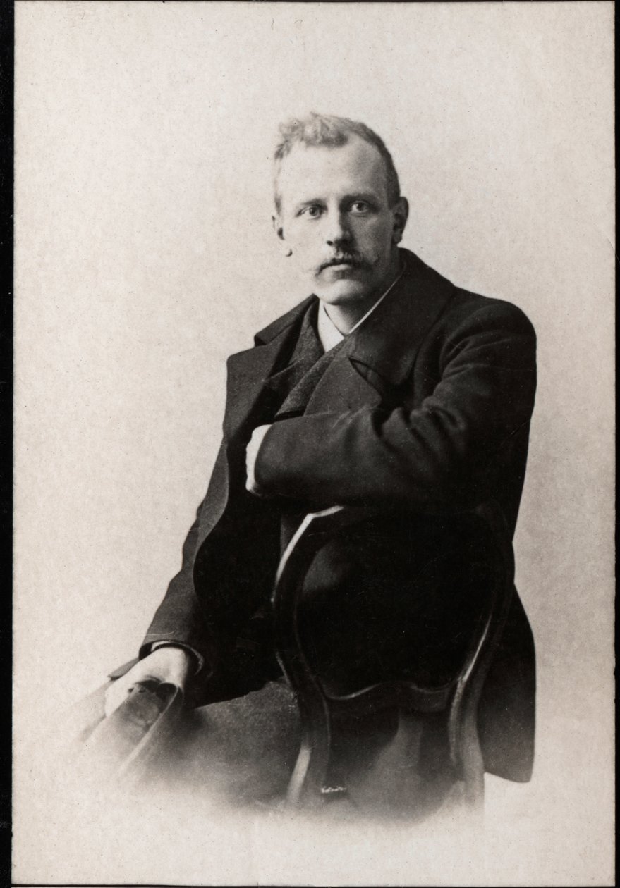 Portræt af Fridtjof Nansen (1861-1930) i 1897 af French Photographer