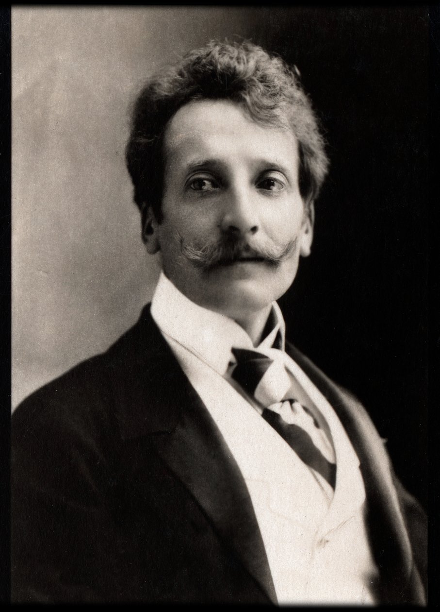 Portræt af Georges Rodenbach (1855-1898), belgisk digter og romanforfatter. af French Photographer