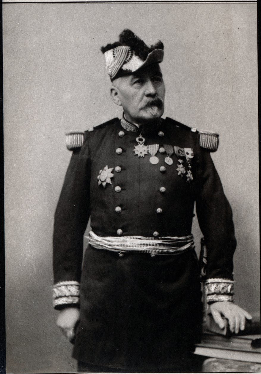 Portræt af Jacques Charles Duchesne (1837-1918), fransk general. af French Photographer