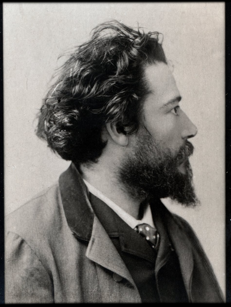 Portræt af Jean Francois Victor Aicard (1848-1921), fransk digter, dramatiker og romanforfatter. af French Photographer