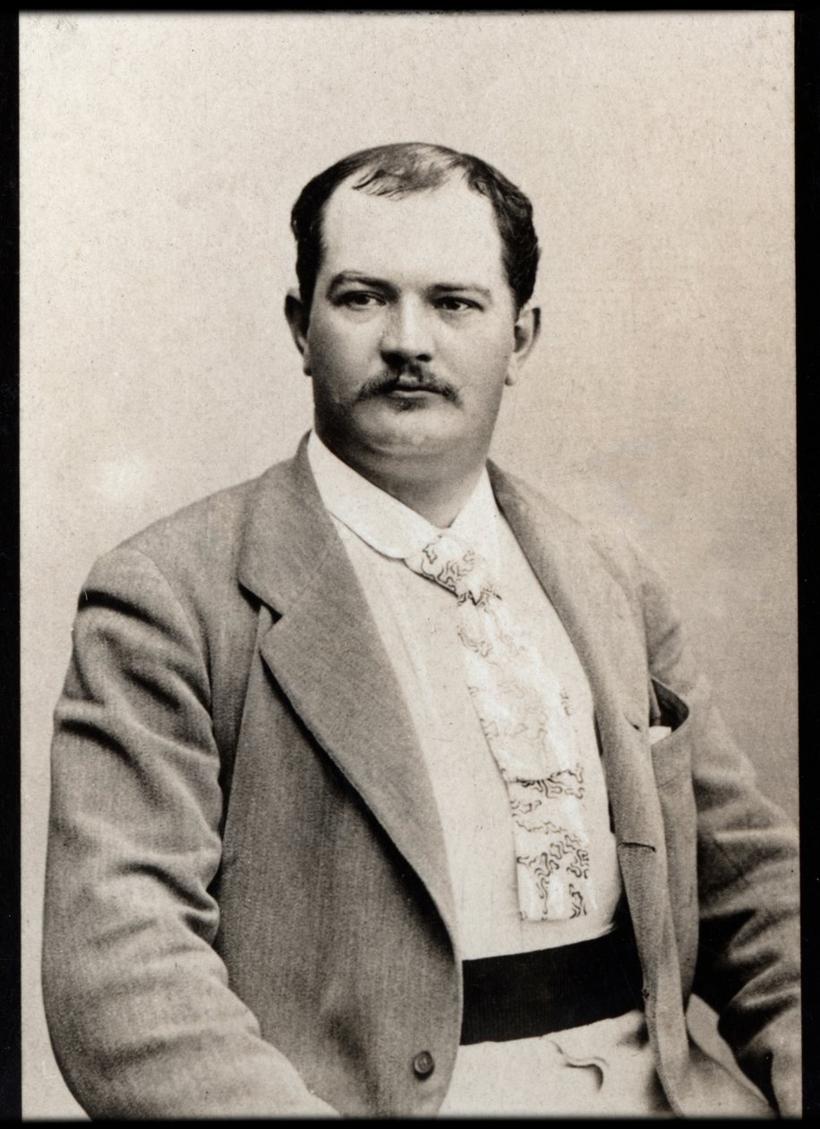 Portræt af Leon Gandillot (1862-1912), fransk forfatter. af French Photographer