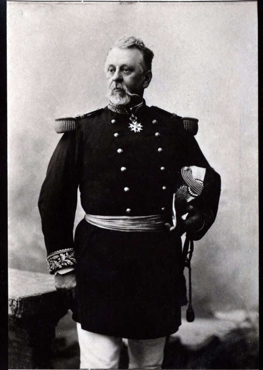 Portræt af Leon de Poilloue de Saint Mars (1832-1897), fransk general. af French Photographer