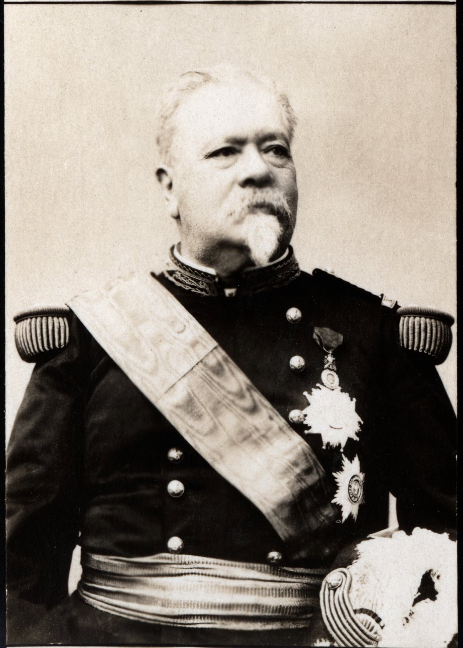 Portræt af Leopold Davout dAuerstedt, 3. Duc dAuerstedt (1829-1904), fransk general. af French Photographer