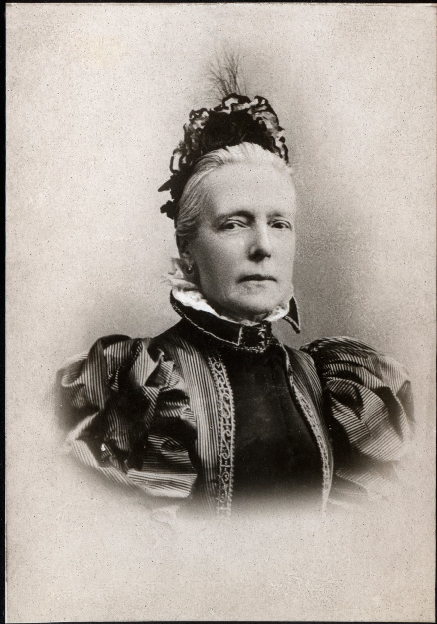 Portræt af Marie Henriette af Østrig (1836-1902), dronning af Belgien. af French Photographer