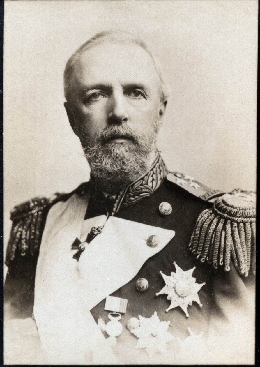 Portræt af Oscar II af Sverige (1829-1907), konge af Sverige og Norge. af French Photographer