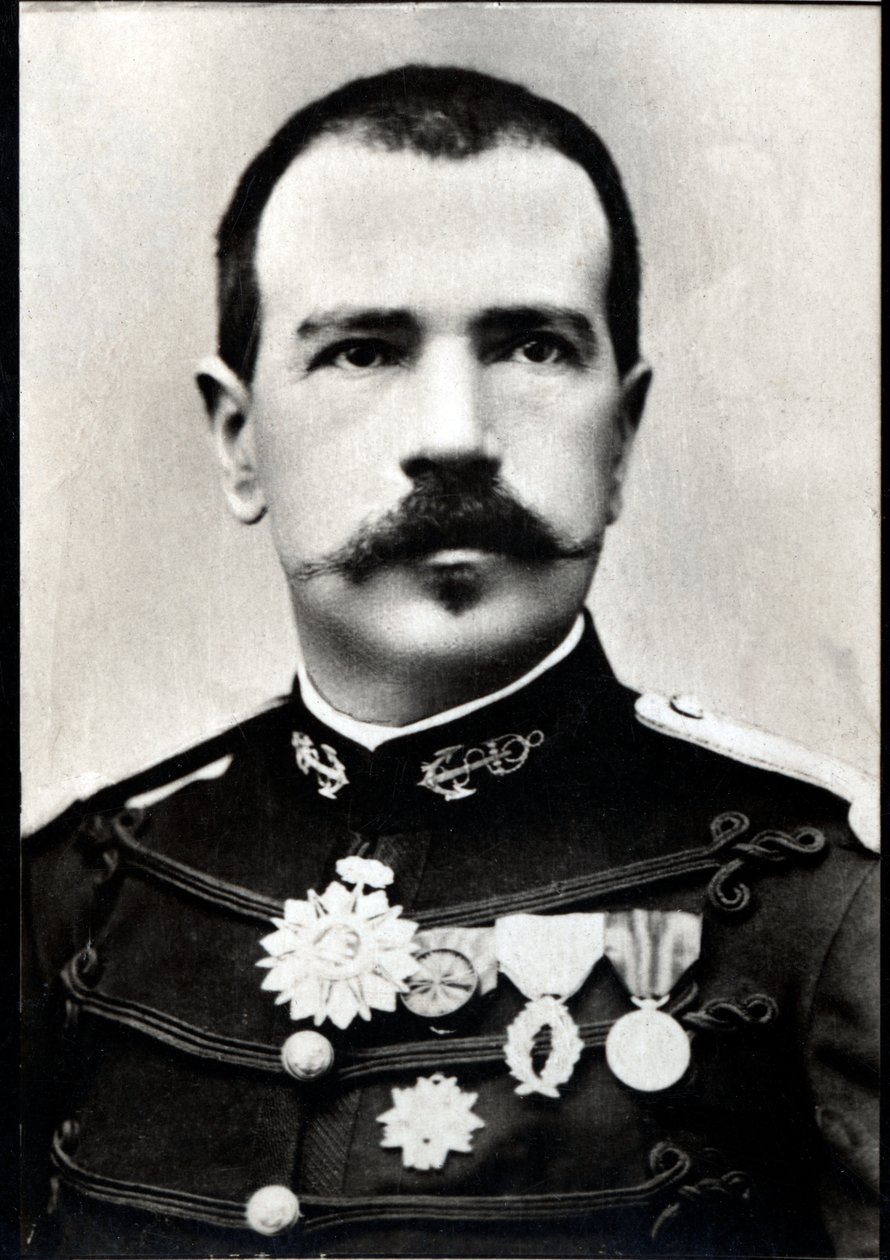 Portræt af Parfait Louis Monteil (1855-1925), fransk kolonial militærofficer og opdagelsesrejsende. af French Photographer