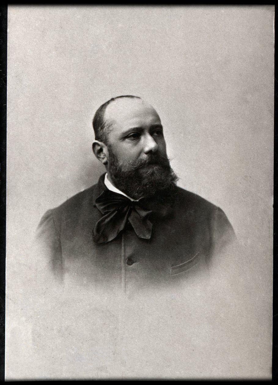 Portræt af Paul Armand Silvestre (1837-1901), fransk digter. af French Photographer