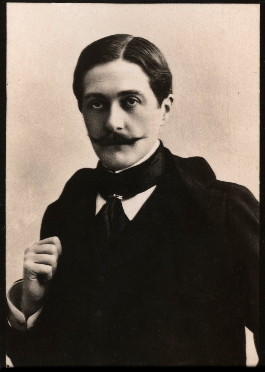 Portræt af Paul Hervieu (1857-1915), fransk dramatiker og romanforfatter. af French Photographer