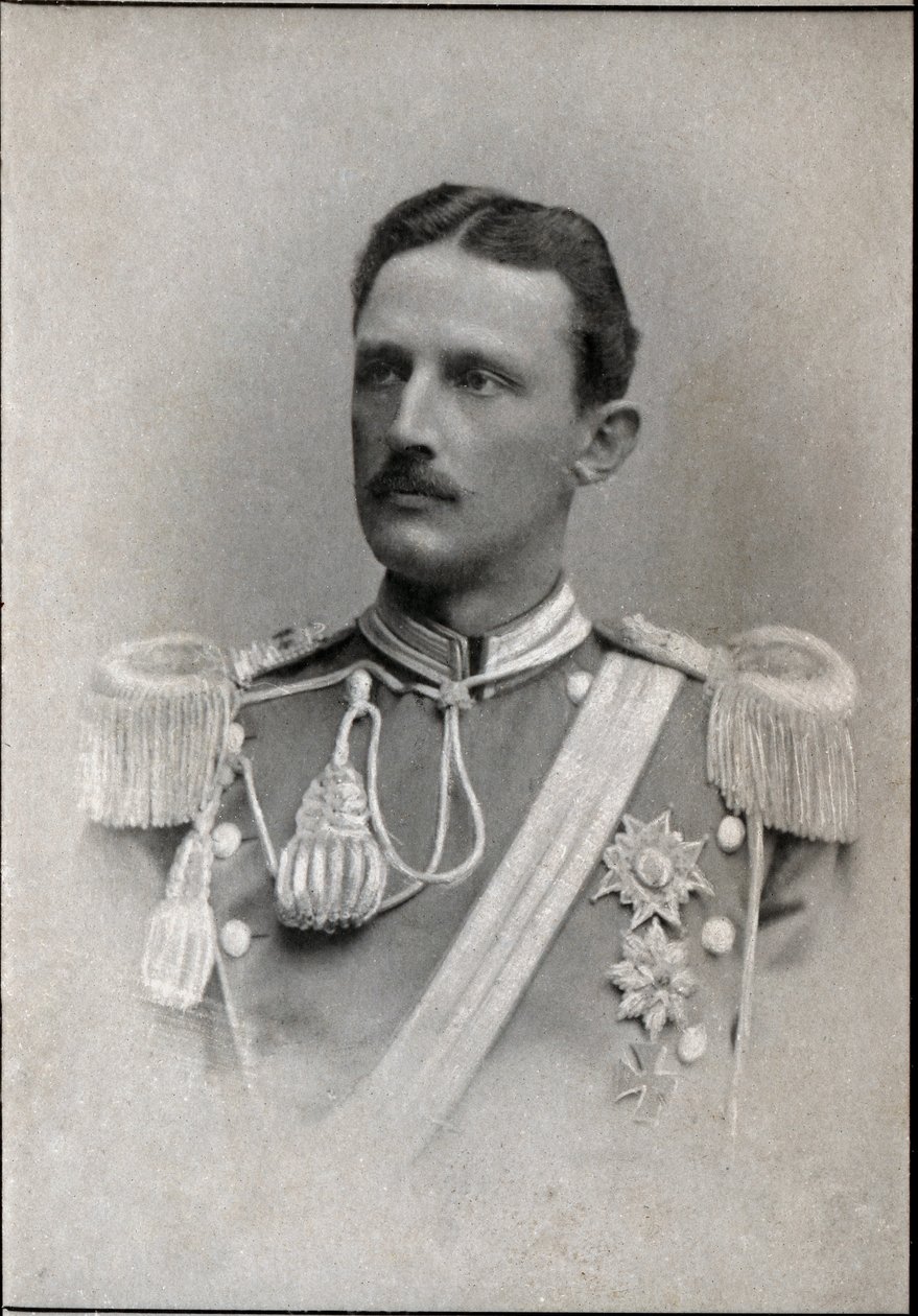 Portræt af Prins Carl af Sverige (1861-1951). af French Photographer