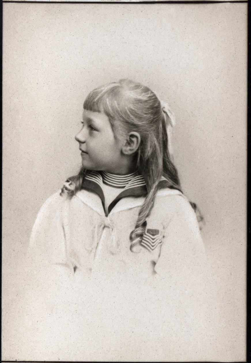 Portræt af Victoria Louise af Preussen (1892-1980). af French Photographer